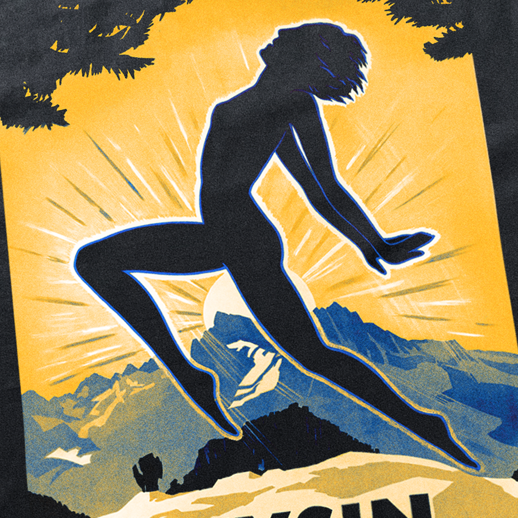VINTAGE POSTER 'LEYSIN SWITZERLAND' BLACK HEAVYWEIGHT T-SHIRT Hoodie, Sweatshirt | ZylaModa.com (Image 3)