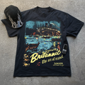 1929 BRITANNIC 'THE ART OF TRAVEL' LUXURY CRUISE POSTER HEAVYWEIGHT BLACK T-SHIRT Hoodie, Sweatshirt | ZylaModa.com (Image 1)