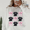 Labrador Retriever with bows Sweatshirt ~ Sweatshirt Unisex Apparel Relaxed Fit Printed in the USA Clothing Womenswear...