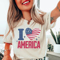 Ladies Patriotic Shirts, I Love America Shirt, I Heart Shirt, I Heart America 4X Patriotic Shirts, Patriotic Shirt Wome,...