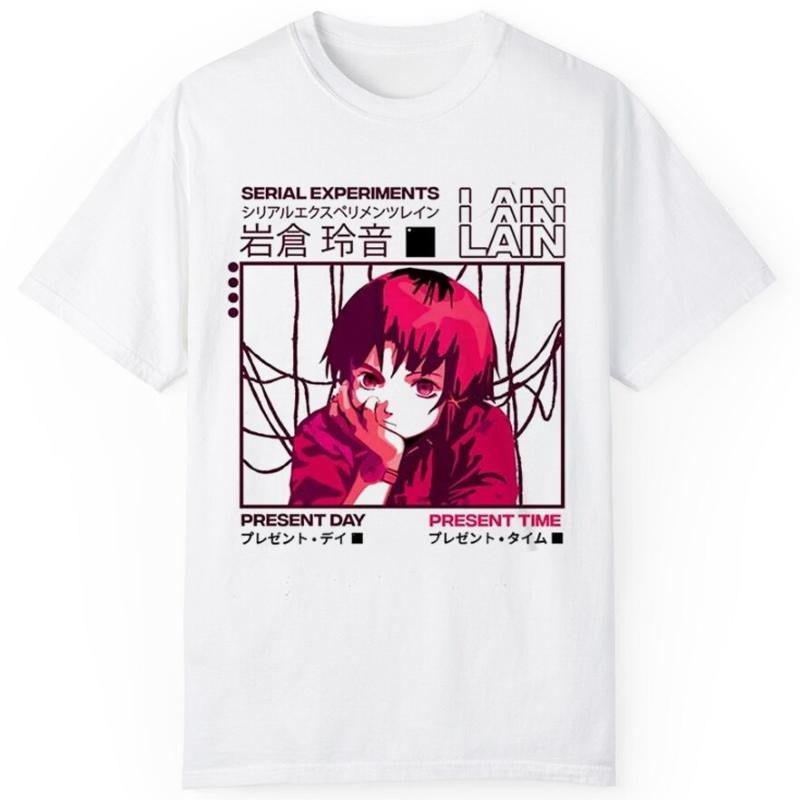 Lain Shirt, Serial Experiments Lain shirt, Anime Shirt, Streetwear, Anime Manga Shirt, Anime Graphic Tee, Anime Lovers...