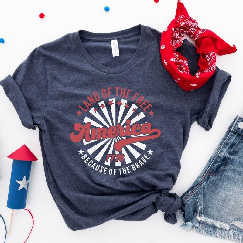 Land Of The Free Soft Graphic Tee Hoodie, Sweatshirt | ZylaModa.com