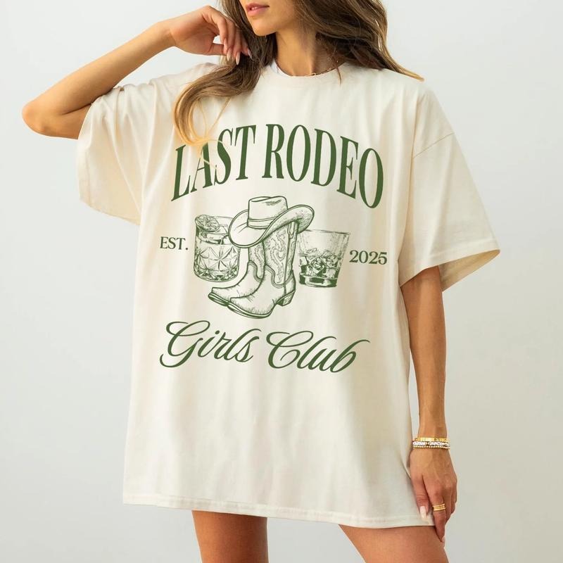 Last Rodeo Bachelorette Tee, Western Cowgirl Vibes, Nashville Bridal Party, Fun Group Shirt, Gift for Best Friend, Gift...