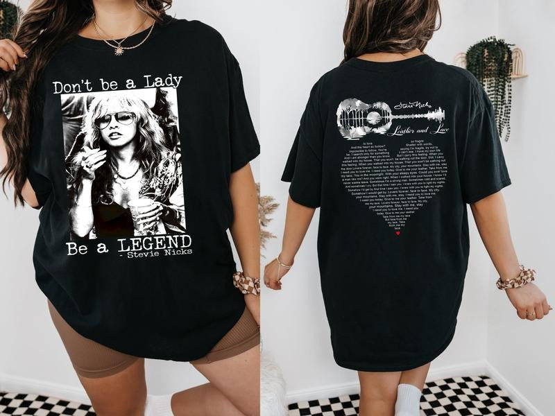 Leather and Lace Stevie Nicks Shirt, Stevie Nicks Lyric Shirt Hoodie, Sweatshirt | ZylaModa.com