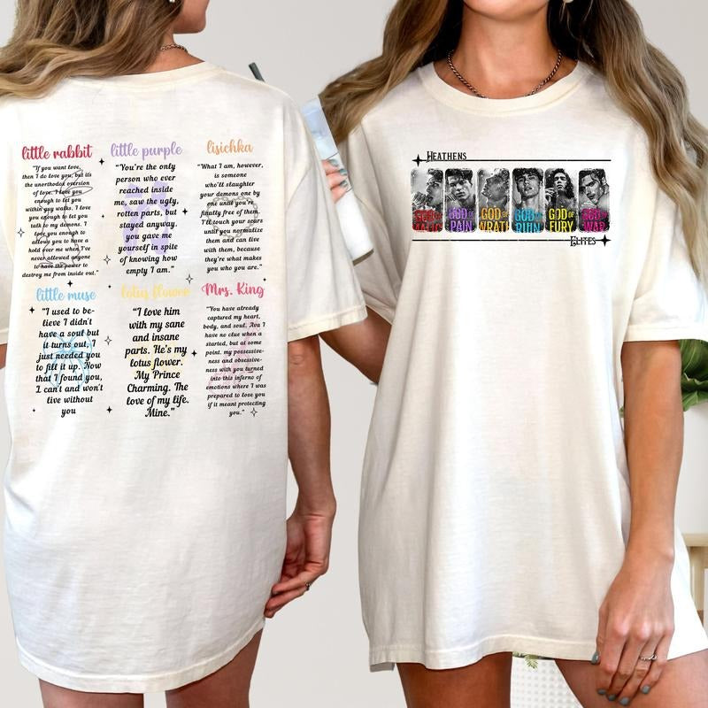 Legacy of God's T-Shirt, The Heathens Sweatshirt, I Love You Hoodie, God Of Malice Tee, Dark Romance Sweater | ZylaModa.com