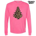 Leopard Tree FAKE GLITTER Long Sleeve Comfort Colors T-Shirt Hoodie, Sweatshirt | ZylaModa.com