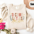 Let Us Adore Him Sweater, Nativity Xmas Shirt,Christian Christmas Sweatshirt, Religious Christmas Gift, Holiday Family...