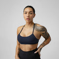 Light Support Sports Bra for Women - Midnight Navy, Plain Pattern, Summer Season T-Shirts, Hoodie, Sweatshirt | ZylaModa.com