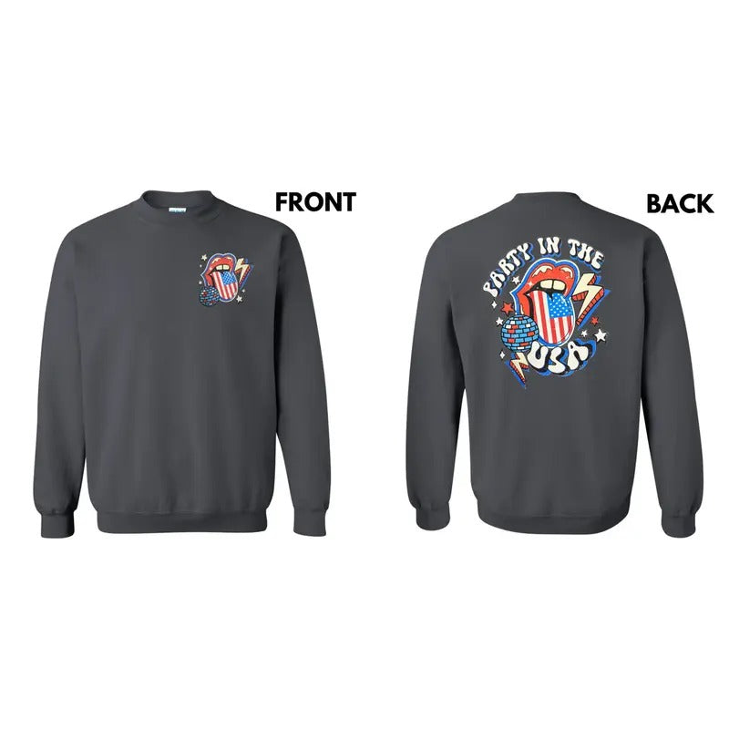 Lightning Disco USA Party Sweatshirt T-Shirts, Hoodie | ZylaModa.com