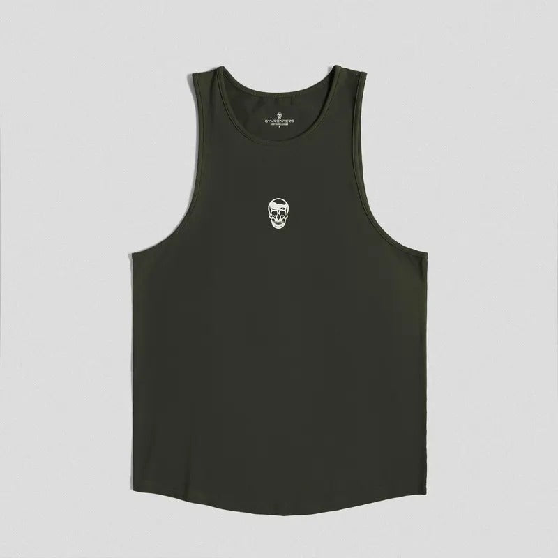 Lightweight Axis Men's Summer Swoop Hem Athletic Tank Top - OD Green, Soft Fabric T-Shirts, Hoodie, Sweatshirt | ZylaModa.com