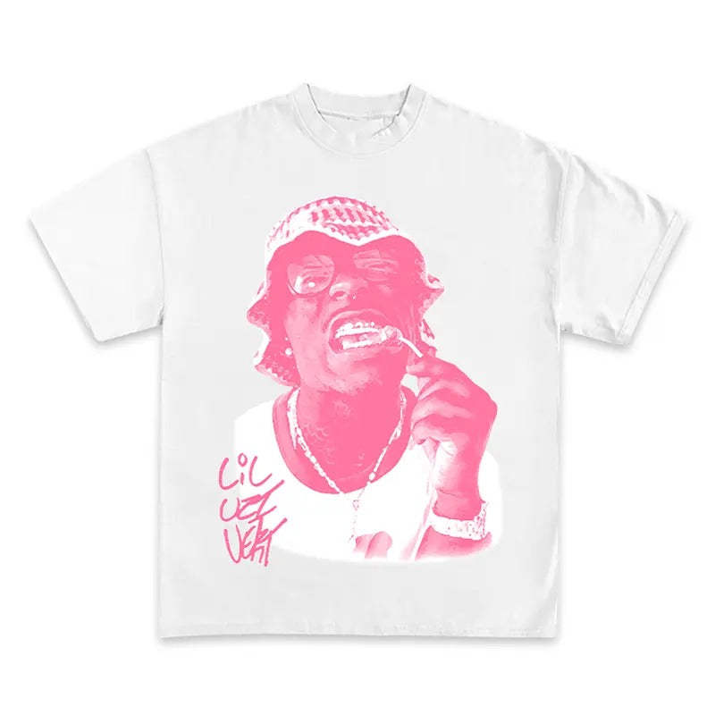 Lil Uziii Pink Graphic Tee - Eye-Catching and Modern Hoodie, Sweatshirt | ZylaModa.com