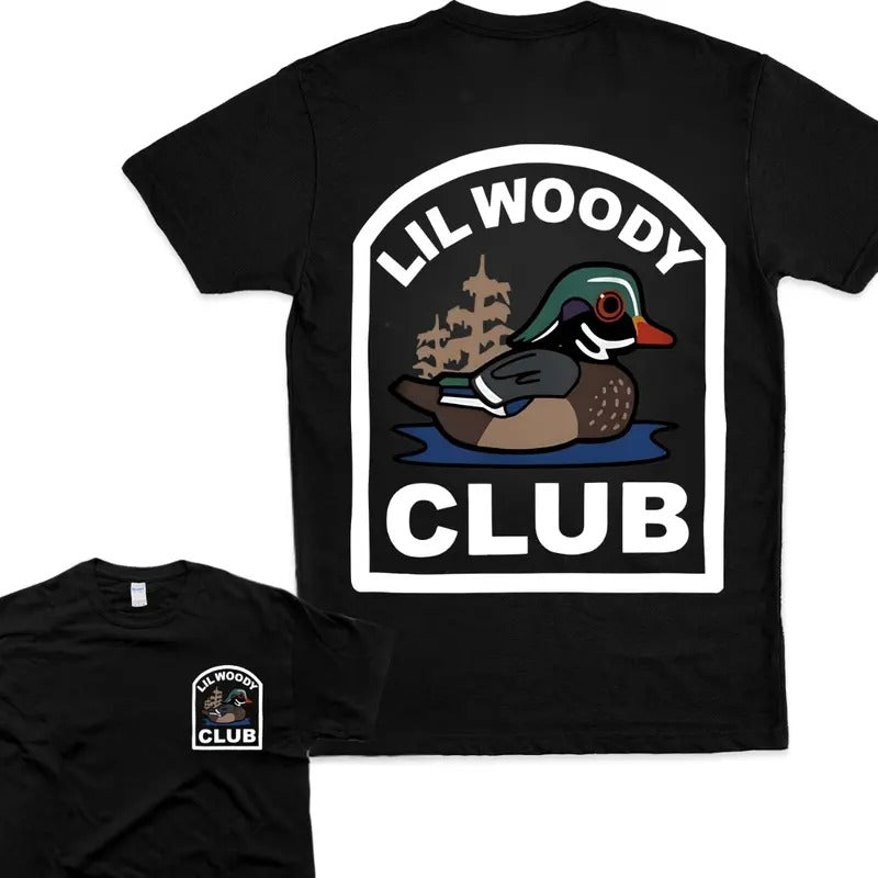 Lil Woody Club Short Sleeve Tshirt Vintage T-shirt 2 Side Tee Sweatshirt Hoodie | ZylaModa.com