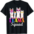 Llama Squad Funny Cute Llama Matching T-Shirt Made in USA Hoodie, Sweatshirt | ZylaModa.com