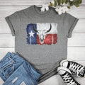 Longhorn Texas Flag Graphic T-shirt Hoodie, Sweatshirt | ZylaModa.com