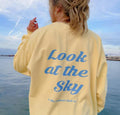 Look At the Sky Sweatshirt Unisex True to Size Cotton Casual Outerwear Piece Womenswear T-Shirts, Hoodie | ZylaModa.com