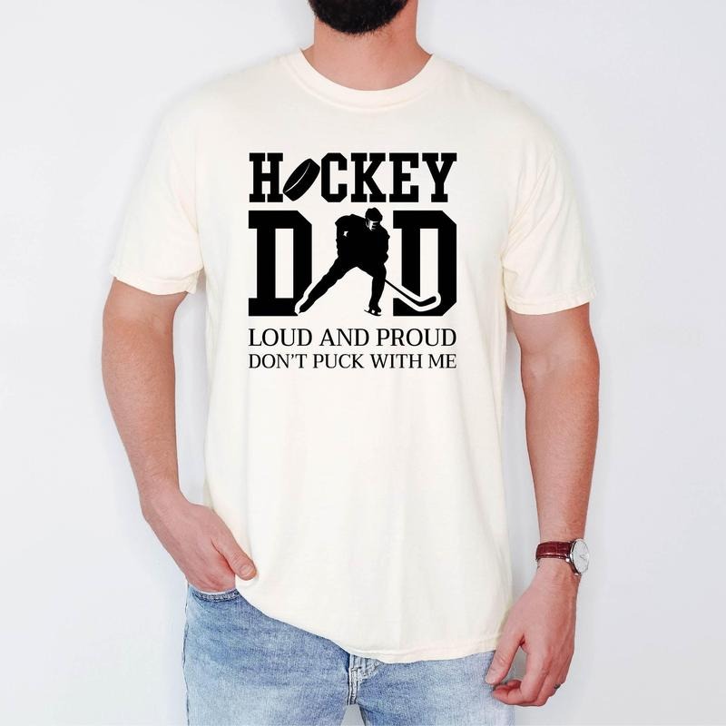 Loud And Proud Hockey Dad Shirt, Hockey Dad T-Shirt, Gift For Father's Day Unisex Hoodie, Sweatshirt | ZylaModa.com