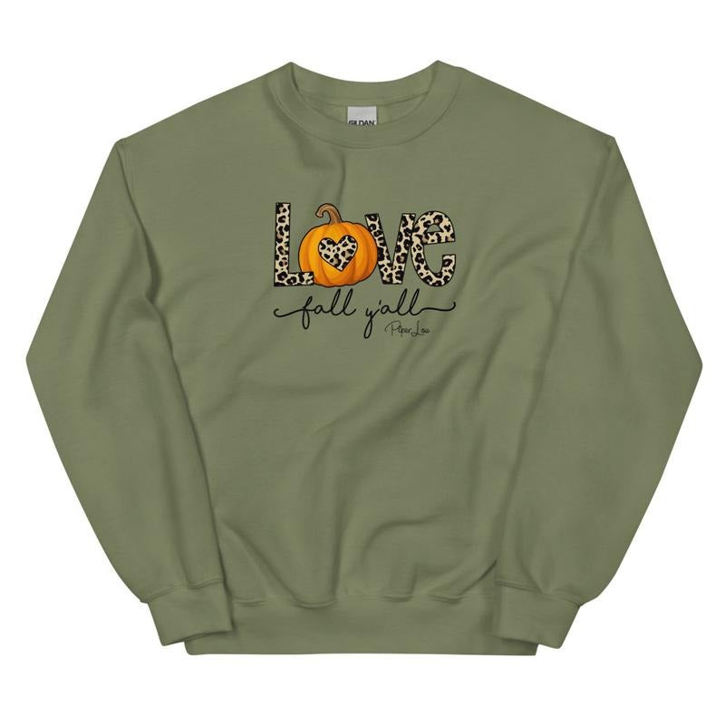 Love Fall Y'all Graphic Crewneck Sweatshirt T-Shirts, Hoodie | ZylaModa.com