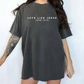 Love Like Jesus Shirt, John 15:12, Christian Simple Quote Tee, Bible Verse Printed Women Tops, Christian Shirt, Religious...
