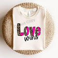 Love Wins Leopard DTF Transfer T-Shirts, Hoodie, Sweatshirt | ZylaModa.com