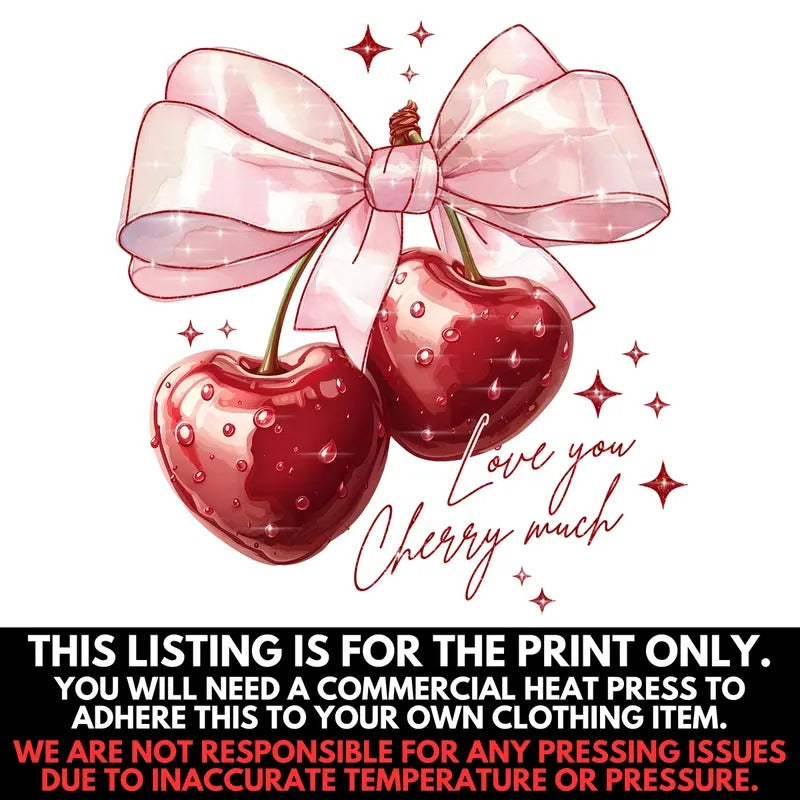 Love You Cherry Much Print - PRINT ONLY T-Shirts, Hoodie, Sweatshirt | ZylaModa.com