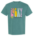 Lucky Charm Retro Comfort Colors T-Shirt -- EMERALD Hoodie, Sweatshirt | ZylaModa.com