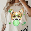 Lucky Dog Corgi Shirt ~ Unisex Apparel Relaxed Fit Printed In The USA Clothing Womenswear Casual Comfort Cotton Top...