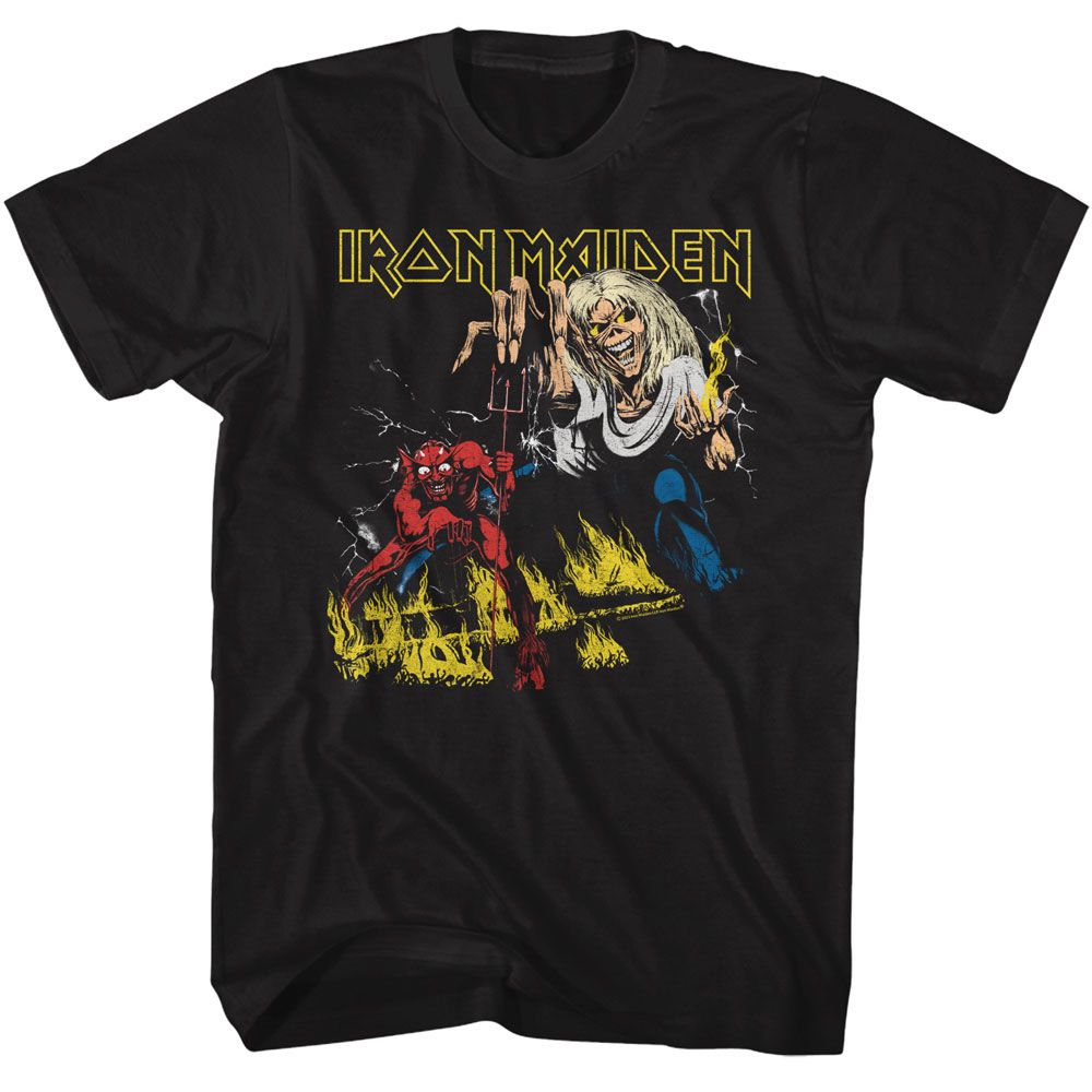 Iron Maiden Eddie Fire And Devil Official Official T-Shirt Hoodie, Sweatshirt | ZylaModa.com