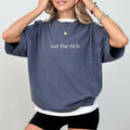 MAPTEES Eat The Rich Comfort Colors Shirt, Democrat T-shirt, Tax The Rich Graphic Tee, Anarchist Clothing, Activist...