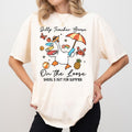 MAPTEES Last Day of School Teacher Goose Comfort Colors Shirt,  Funny Summer Teacher T-shirt, School's Out For Summer...