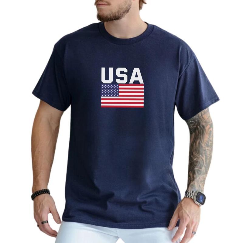 MAPTEES USA Graphic Tee, American Flag T-shirt For Men, America Nations of The World Shirt, National Pride Flag Men Tee,...