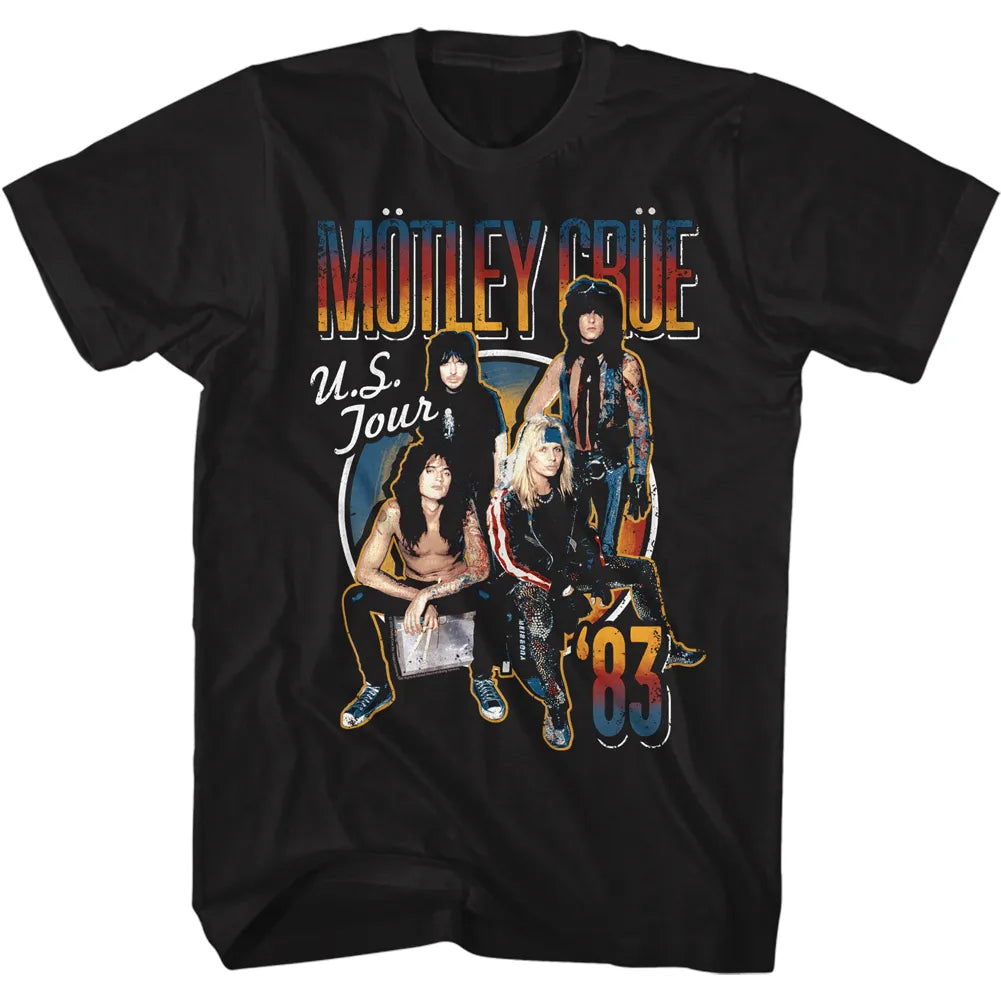Motley Crue US Tour '83 Official T-Shirt Hoodie, Sweatshirt | ZylaModa.com
