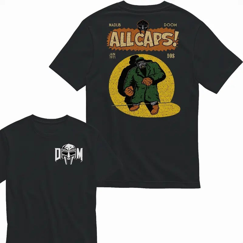 MF Doom Madlib All Caps 2 Sides T-Shirt- Unisex Style, 100% Cotton - Menswear Hoodie, Sweatshirt | ZylaModa.com