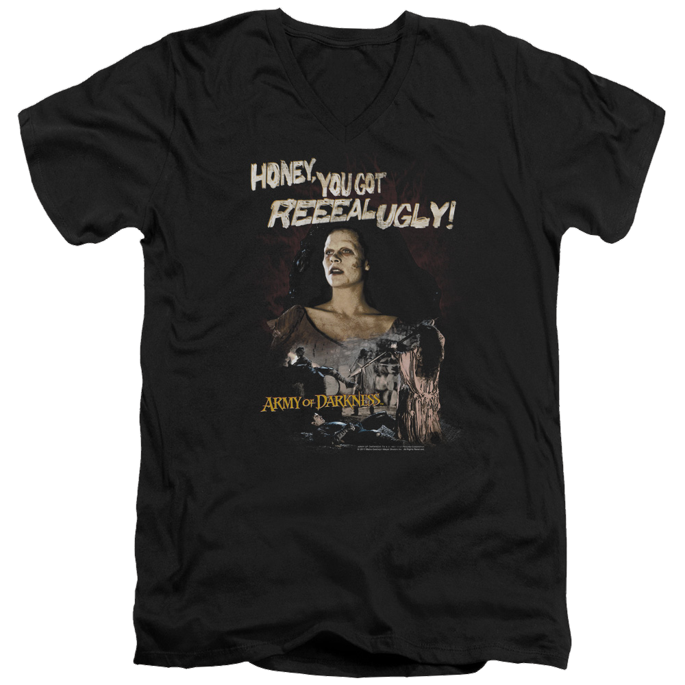 Army Of Darkness Reeeal Ugly! - Men's V-Neck T-Shirt Hoodie, Sweatshirt | ZylaModa.com