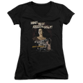 Army Of Darkness Reeeal Ugly! - Juniors V-Neck T-Shirt Hoodie, Sweatshirt | ZylaModa.com