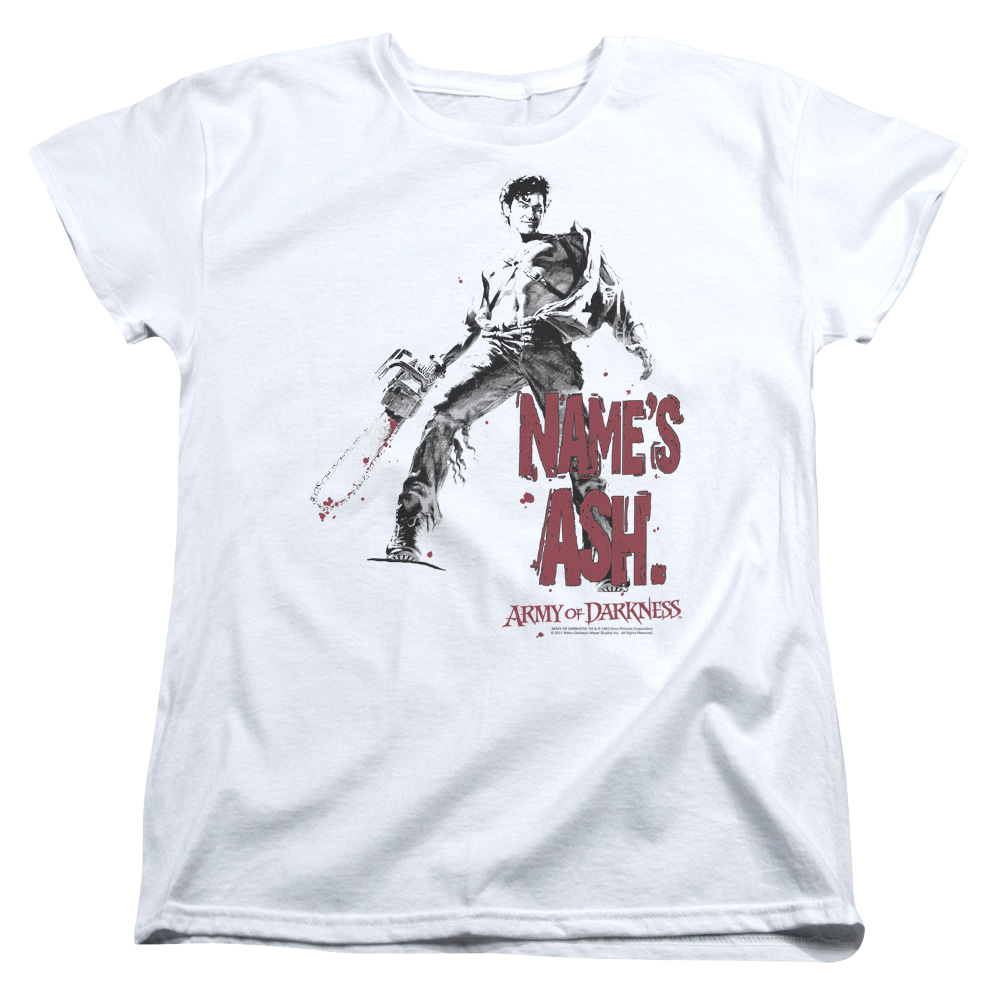 Army Of Darkness Names Ash - Women's T-Shirt Hoodie, Sweatshirt | ZylaModa.com