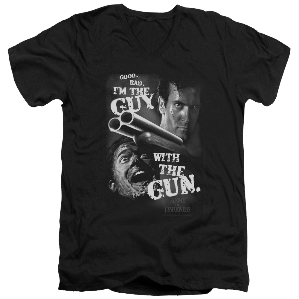 Army Of Darkness Guy With The Gun - Men's V-Neck T-Shirt Hoodie, Sweatshirt | ZylaModa.com