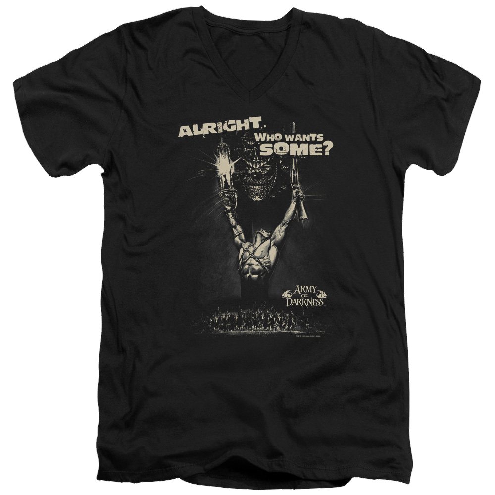 Army Of Darkness Want Some - Men's V-Neck T-Shirt Hoodie, Sweatshirt | ZylaModa.com