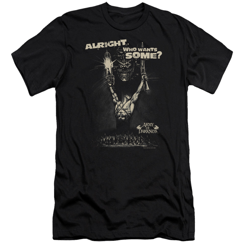 Army Of Darkness Want Some - Men's Premium Slim Fit T-Shirt Hoodie, Sweatshirt | ZylaModa.com