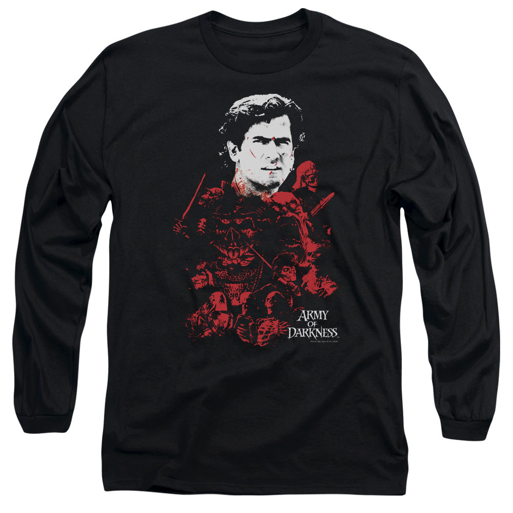 Army Of Darkness Pile Of Baddies Mens Long Sleeve Shirt Black Hoodie, Sweatshirt | ZylaModa.com (Image 3)