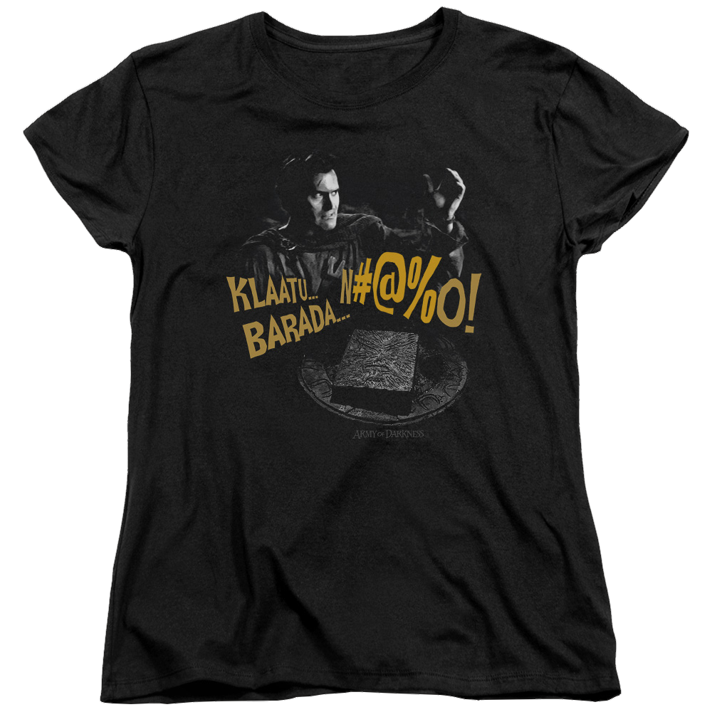 Army Of Darkness Klaatu...barada - Women's T-Shirt Hoodie, Sweatshirt | ZylaModa.com