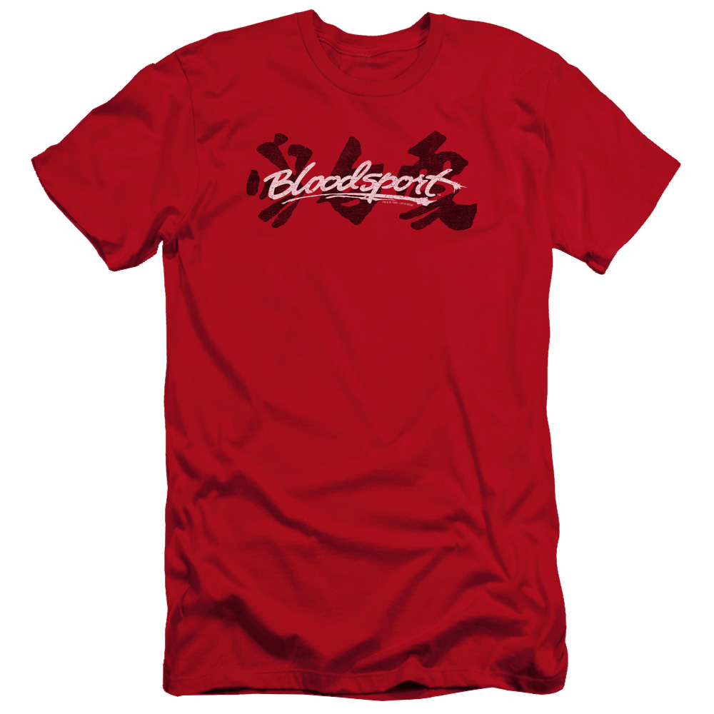 Bloodsport Kanji - Men's Premium Slim Fit T-Shirt Hoodie, Sweatshirt | ZylaModa.com