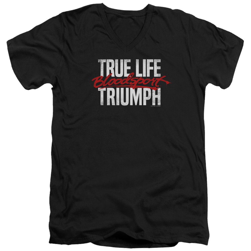 Bloodsport True Story - Men's V-Neck T-Shirt Hoodie, Sweatshirt | ZylaModa.com
