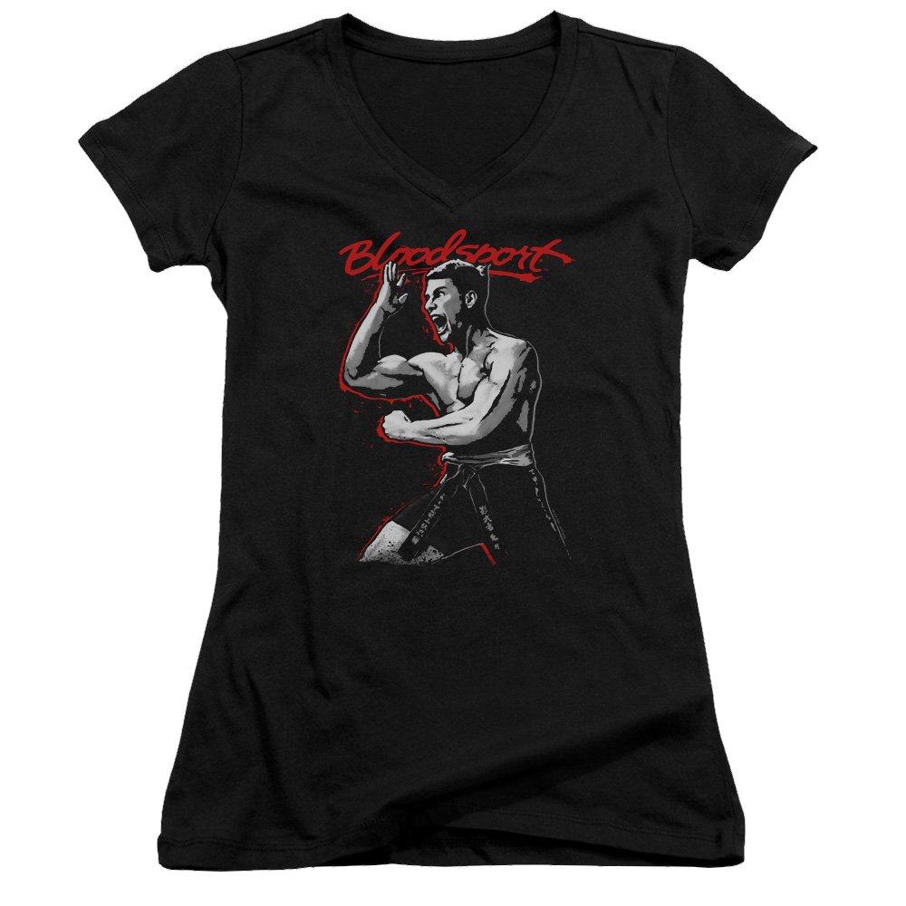 Bloodsport Loud Mouth - Juniors V-Neck T-Shirt Hoodie, Sweatshirt | ZylaModa.com