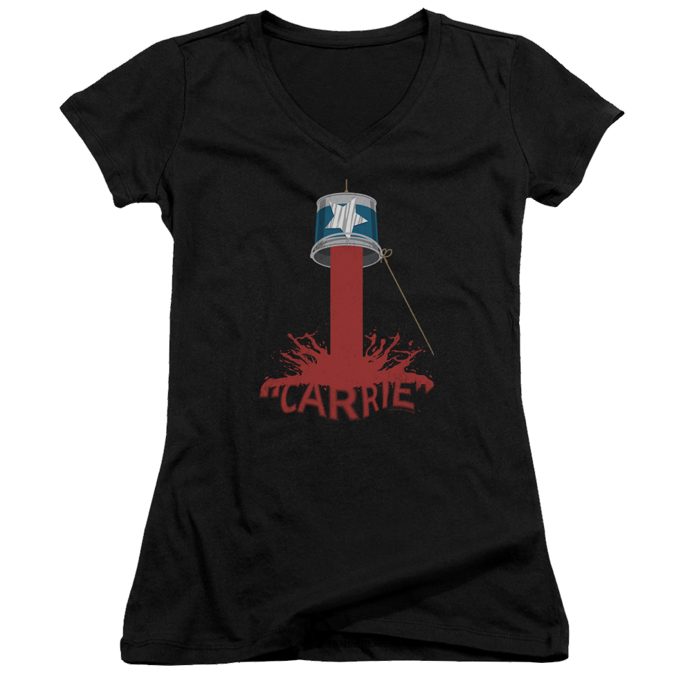Carrie Bucket Of Blood - Juniors V-Neck T-Shirt Hoodie, Sweatshirt | ZylaModa.com