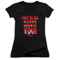Carrie Laugh At You - Juniors V-Neck T-Shirt Hoodie, Sweatshirt | ZylaModa.com