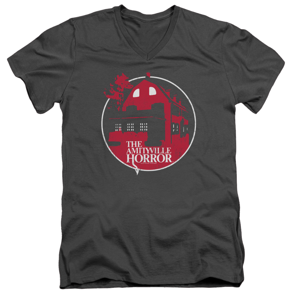 Amityville Horror Red House - Men's V-Neck T-Shirt Hoodie, Sweatshirt | ZylaModa.com