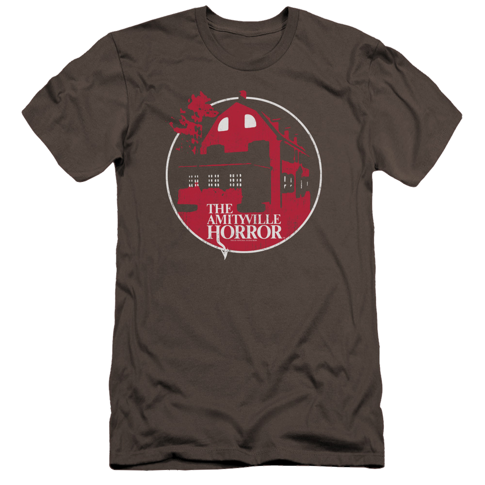 Amityville Horror Red House - Men's Premium Slim Fit T-Shirt Hoodie, Sweatshirt | ZylaModa.com