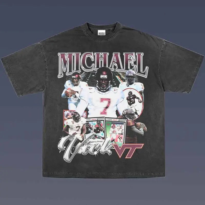MICHAEL VICK 1.4 VINTAGE TEE | AMERICAN FOOTBALL | GIFT FOR FAN Hoodie, Sweatshirt | ZylaModa.com