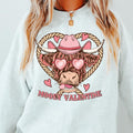 MOOEY VALENTINES COW CREWNECK (Crewneck Sweatshirt, Unisex Fit, Casual Sweatshirt for Valentines, Holiday Sweatshirt)...