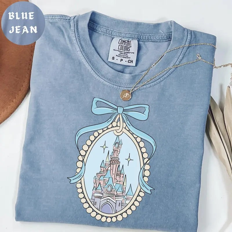 Magical Castle with Blue Coquette Shirt, Magic Kingdom Sweatshirt, Girl Trip,  Family shirt, Hoodie | ZylaModa.com